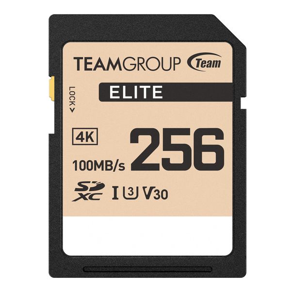 Team 256GB UHS-I U3 V30 4k Video Reading, 100MB/s SD Card