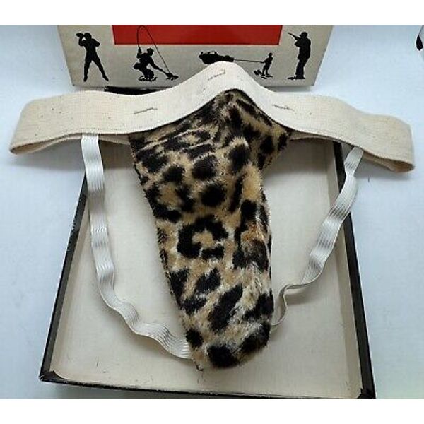 1964 Leister Game Co. Novelty Gift – Leopard Print Fur Jockstrap