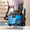 Vacmaster 4 Gallon, 5 Peak HP with 2-Stage Industrial Motor Wet/Dry Floor Vacuum, VF408, Blue