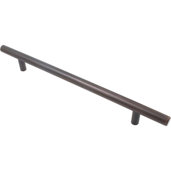 Bar Cabinet Pull, 192 Millimeters, 272mm Overall Length, Vintage Bronze by Stone