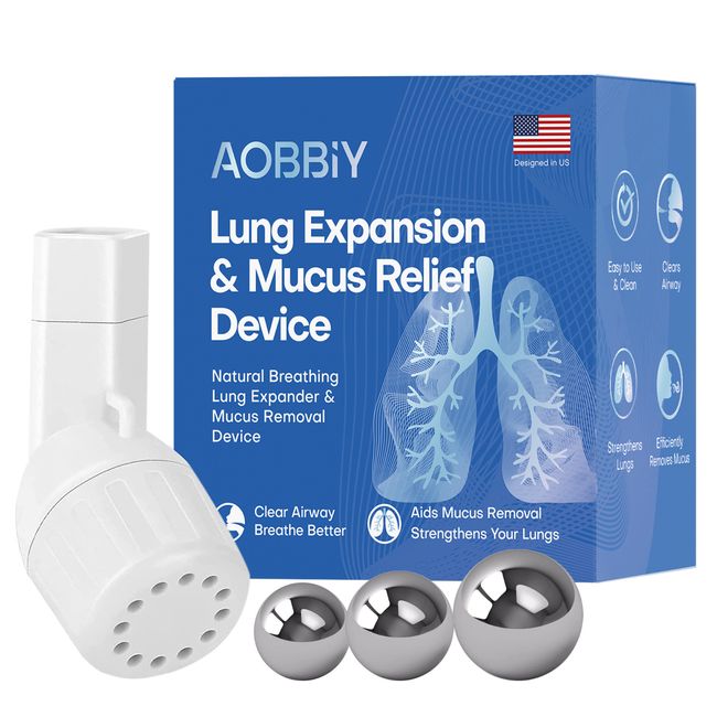 Aobbiy Lung Expansion Mucus Relief Device Breathing Aid for Better Sleep  Fitnes