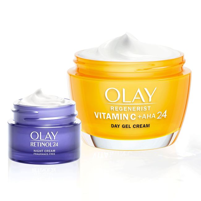 Olay Vitamin C + AHA 24 Tagescreme 50 ml und Retinol 24 Nacht-Feuchtigkeitscreme 15 ml