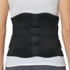 NeoTech Care Adjustable Double Pull Lumbar Brace/Lower Back Belt, Black, Size L