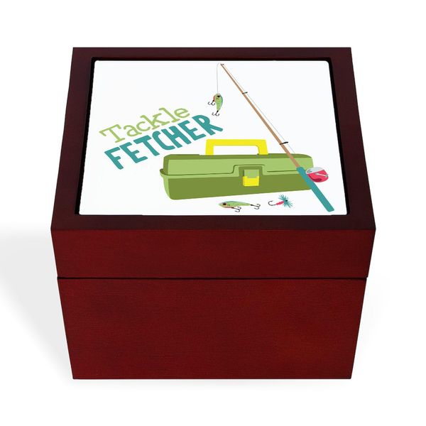 CafePress Tackle Fetcher Memory Keepsake Jewelry Box, 5"x5"x3.75"