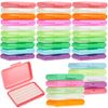40 Pack Clear Braces Wax for Teeth Dental Wax for Braces Wearer Tooth Wax for Braces and Oral Appliances with Colorful Storage Case and Fruit Smell, Relieves Irritation and Pain