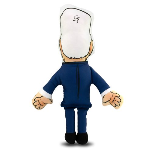 Political Satire Bite a Biden Dog Toy and Dog Bandana - Durable Stuffed Squeaky Dog Chew Toy - Canvas and Cotton Humorous Political Dog Toy