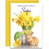 Sister Easter Card - Medium Sized Card (A5 Size -148mm x 210mm) with Envelope