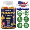 NuBest Probiotic Gummies – Sugar-Free Digestive Support – 60 Vegan Gummies