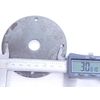 2-Pcs VINTAGE STEEL 3-1/2"ID ROUND Handrail Post Threaded Bracket Mount Plate SI
