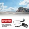 ACROPIX M8/M10 Motorcycle Rear View Mirror Bar End Side Mirror Mount Adjustable Black Plastic Square Shape
