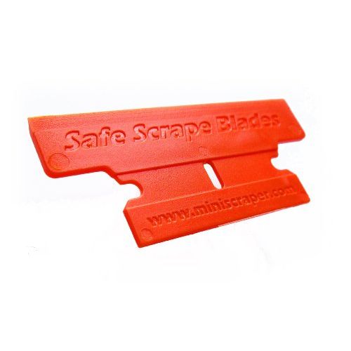 MINISCRAPER Plastic Razor Blades,T-2 Blade 50% Wider 10 Pack