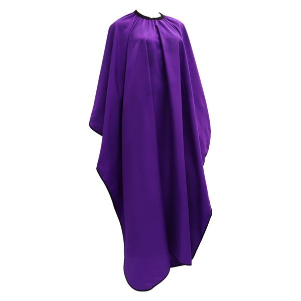 EXCEART Hair Cutting Cape Salon Cape Gown Hair Salon With Snap Closure For Barber Use At Home Or Salon Stylist Hairdressing Purple