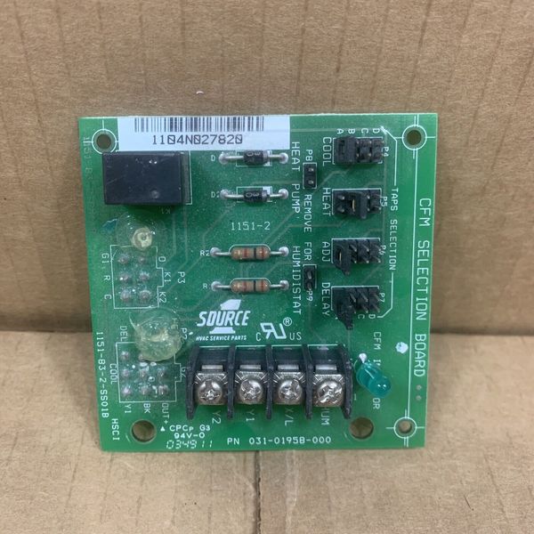 TESTED!!  SOURCE 1 Circuit Board 031-01958-000 CFM SELECTION BOARD