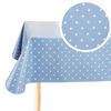 Oilcloth PVC Wipe Clean Table cloth Table Protector Blue Grey (100x140cm)