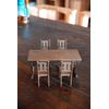 1/10 Scale Miniature Furniture Dining Table Set 1