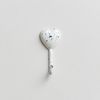 Melody Maison White Distressed Metal Heart Wall Hook