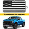 Windshield Sun Shade Visor US Flag UV Block Cover For Chevy Silverado 2500 HD