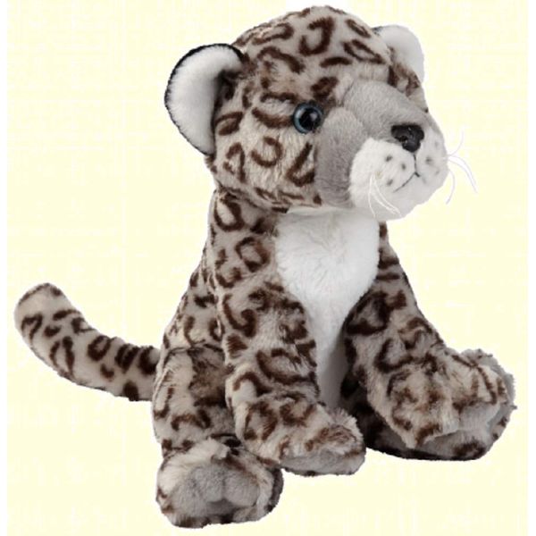 Ravensden Soft Plush Snow Leopard Sitting 25cm