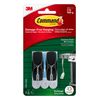 Command Outdoor BlackStainless Steel Wire Hooks, 17065AW, 2 Hooks, 3 Stripsy
