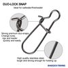 Shaddock Fishing 100 Pack Duo Lock Snaps(Size 5# Test: 88LB)