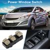 A ABSOPRO Power Window Switch Front Left Driver Side Window Control Switch for Hyundai Elantra 2011-2013 Black Beige