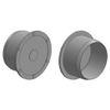 Socket Plug 75mm Waste Pipe Soil Pipe Vent Pipe Cap Blank Stop End Push-Fit Grey