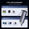 UGREEN USB SD Card Reader, USB C & USB 3.0 Memory Card Reader for SD/Micro SD/UHS-I/SDXC/SDHC/TF, Compatible with iPhone 16 Pro/Pro Max, MacBook Pro, iPad Pro, Galaxy S24