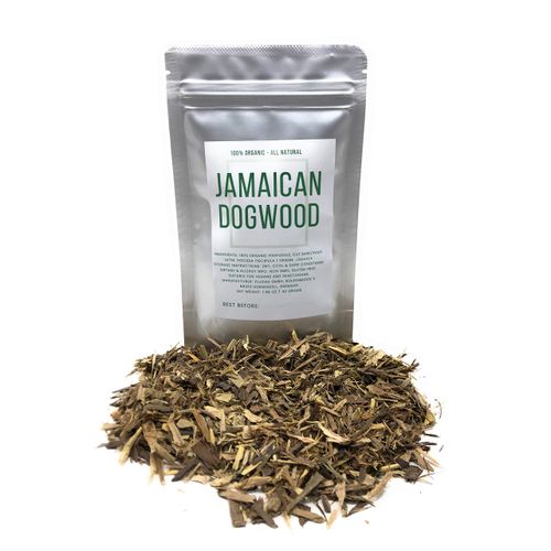 Jamaican Dogwood - Dried, Cut & Organic Fishfuddle (Bark/Root) - Piscidia Piscipula from Jamaica - Net Weight: 1.48 Oz / 42 Grams