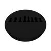 Chess Set, King, Queen, Black Hidden Design Silhouette PopSockets Swappable PopGrip