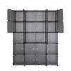 20 Cube Organizer Multifunctional Modular Storage with Hanging Rod - Gray