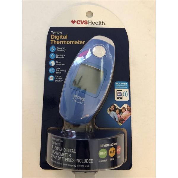 CVS Health Temple Digital Thermometer With Second Reading