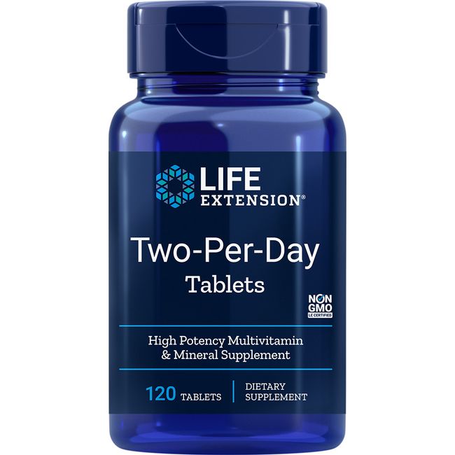 LIFE EXTENSION TWO PER DAY Multi-Vitamin 120  TABLETS