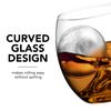 Final Touch On the Rocks Glass & Ice Ball Mould | Novelty Whiskey Tumbler, Scotch Rocks Glass