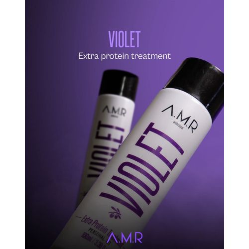 Amr Professional Hair Straightening Treatment Purple Formula Free 100ml