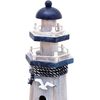 Wooden Lighthouse Decor, 10.25Inch Decorative Nautical Lighthouse Rustic Ocean S