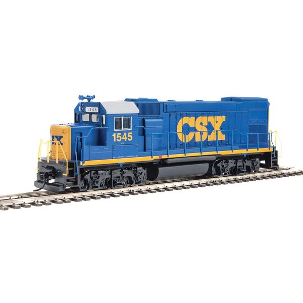 Walthers Trainline HO Scale Model EMD GP15-1 - Standard DC - CSX (YN3; Blue, Yellow, White