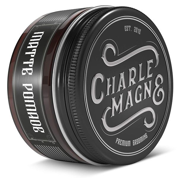Charlemagne Matte Pomade - Matte Hair Pomade Men - Hair Wax for Men Matte Finish - Developed by Barbers, Made in Germany - 100 ml Hair Pomade - Hair Cream Men Styling Cream Mens Hair Wax Hair Gel