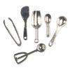 Dollhouse Miniature 6pc Silver Kitchen Utensils