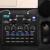 Pyle Bluetooth Voice Changer Live Sound Mixer Card with Multiple Sound Effects
