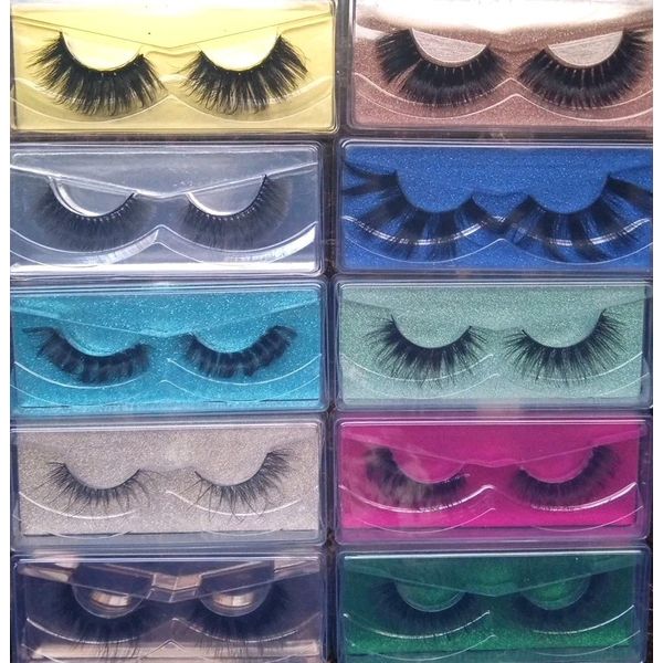 10pk False Eyelashes - Reusable - 3D - Mixed Curl - Mixed Styles - False Lashes
