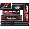 MERCRUISER  ORIGINAL  COLOR BRAVO ONE X W/ RED RAMS STICKER SET