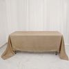 60x102" Natural Rectangular Faux Burlap Tablecloth Wedding Party Decorations
