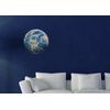Large Earth Print High Resolution Image on Reusable Adhesive Fabric 