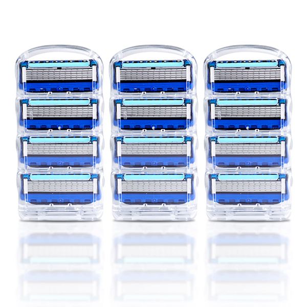 Gillette Compatible ProGlide Replacement Blades, Manual Razor, 12 Pieces, Men's Shaver Replacement Blades, Compatible with Shaver Accessories, Shaver Replacement Parts, Shaver Replacement Head, Razor Accessories, Razor Replacement Blade