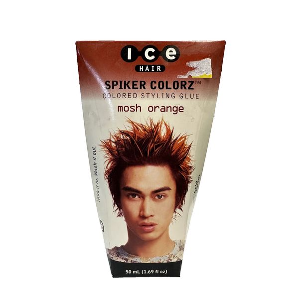 Joico ICE Hair Spiker Colorz Colored Styling Glue MOSH ORANGE 1.69 oz