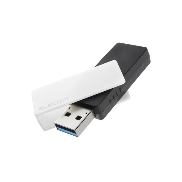 Elecom MF-RMU3B128GWH 128GB USB 3.2 (Gen1) Rotating White