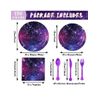 Funrous 150 Pieces Galaxy Party Supplies Space Party Tableware Set Constructi...