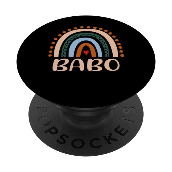Babo Rainbow, Boho Rainbow Babo, Cool Dad Fathers Day PopSockets Swappable PopGrip