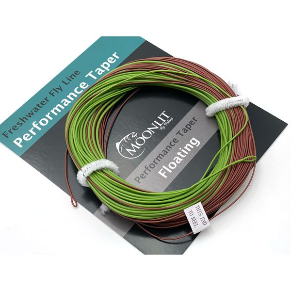 Moonlit Performance WF Taper Floating Fly Line (Olive & Brown, 4wt Line)