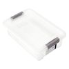 Libbi Lou Plastic Storage Box with Lids | Stackable Clear Containers for Kitchen, Office, Crafts, Tools & Household Essentials (6 Litre)